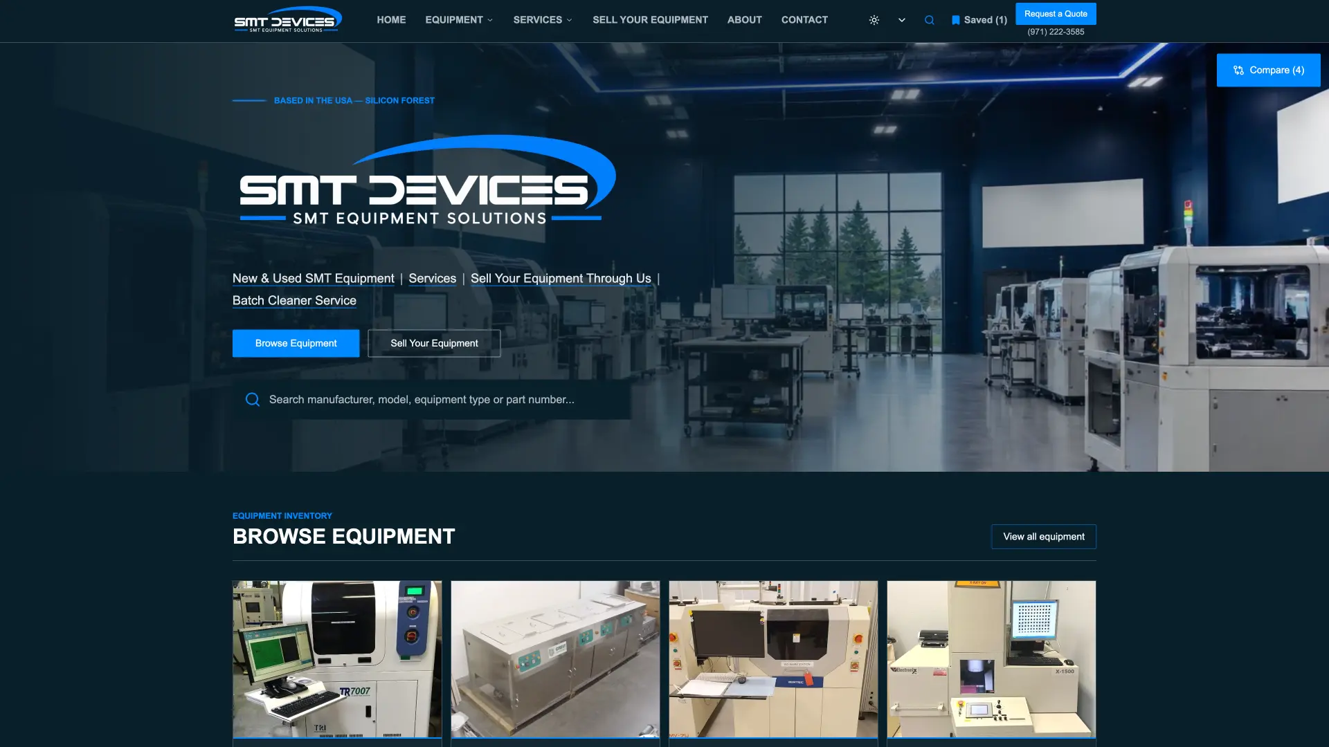 SMT Devices website designed by Revitalized